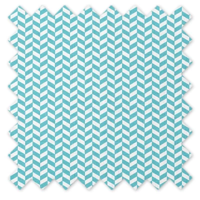 Bacati - Houndstooth/Herringbone Aqua Unisex Muslin 4 Pc Toddler Bedding Set 8 Bacati - Houndstooth/Herringbone Aqua Unisex Muslin 4 Pc Toddler Bedding Set - Image 8