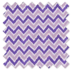 Bacati - MixNMatch Purple Zigzag Crib/Toddler Ruffles/skirt