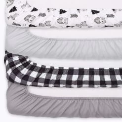The Peanutshell Woodland Walk Crib Bedding Set, 4pc To 8pc, Grey Animal -Nursery Nest Deals Store GUEST ba9f9aaf a752 4842 8890 79c56d7dafa5