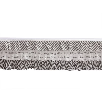 Bacati - Love Gray Lilac 4 Pc Crib Bedding Set With Diaper Caddy 6 Bacati - Love Gray Lilac 4 Pc Crib Bedding Set With Diaper Caddy - Image 6