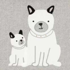 Lambs & Ivy Bow Wow Gray/Tan Dog/Puppy Nursery 3-Piece Baby Crib Bedding Set -Nursery Nest Deals Store GUEST bb14d004 55f6 40aa ac2f d5204217d40b