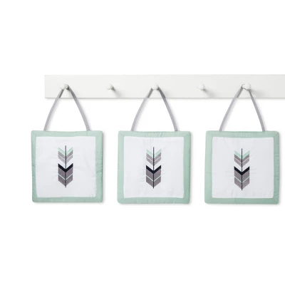 Sweet Jojo Designs Crib Bedding Set - Navy & Mint Mod Arrow - 11pc 7 Sweet Jojo Designs Crib Bedding Set - Navy & Mint Mod Arrow - 11pc - Image 7