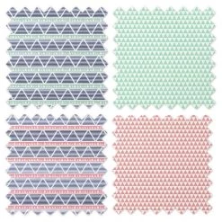 Bacati - Emma Aztec Print Coral/Mint/Navy Triangles Muslin Swaddling Blankets Set Of 4 -Nursery Nest Deals Store GUEST bf0f8317 468a 4c29 a70f e767ee809c84