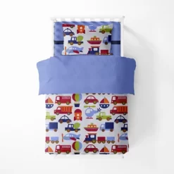 Bacati - Transportation Blue Navy Green Red Orange 4 Pc Toddler Bedding Set 10 Bacati - Transportation Blue Navy Green Red Orange 4 Pc Toddler Bedding Set -Nursery Nest Deals Store GUEST bf32afff 3da7 4db6 a8ff 00ef671fbf2e