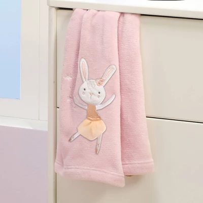 Bedtime Originals Tiny Dancer Fleece Baby Blanket - Pink 5 Bedtime Originals Tiny Dancer Fleece Baby Blanket - Pink - Image 5