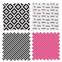 Bacati - Love Black Fuschia 10 Pc Crib Bedding Set With Long Rail Guard Cover -Nursery Nest Deals Store GUEST c27561a9 a02b 416c a62a 27b966d93ead