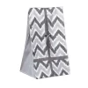 Bacati - Ikat Chevron White Grey Neutral 10 Pc Crib Set With Long Rail Guard Cover & 4 Muslin Swaddling Blankets