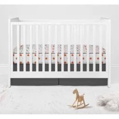 Bacati - Boys Basketball Muslin Orange Gray 8 Pc Crib Bedding Set With Long Rail Guard Cover -Nursery Nest Deals Store GUEST d10f9ebb 1d76 4887 8356 fc94d4bfb8c3