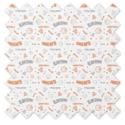 Bacati - Boys Basketball Muslin Orange Gray 8 Pc Crib Bedding Set With Long Rail Guard Cover -Nursery Nest Deals Store GUEST d115f5e7 9ee4 48ef acad 57ce16df226a