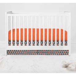 Bacati - Playful Fox Orange Gray 10 Pc Crib Bedding Set With Long Rail Guard Cover -Nursery Nest Deals Store GUEST d2d9b358 21ed 4efd 96aa 7d193edd385d 1