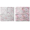 Jungle Safari Girls Lilac/Coral 2 Pack Muslin Swaddling Blanket
