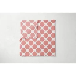 Bacati - Ikat Dots Stripes Coral Grey Girls 4 Pc Crib Set With 2 Muslin Swaddle Blankets -Nursery Nest Deals Store GUEST d36b1ac6 9891 4294 9b11 dd740578262e