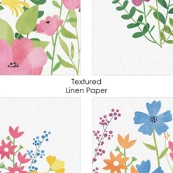Big Dot Of Happiness Wildflowers - Unframed Floral Nursery And Room Decor Linen Paper Wall Art - Set Of 4 - Artisms - 8 X 10 Inches -Nursery Nest Deals Store GUEST d4cd7fb1 5e3a 4949 9554 fd09c0081b4d