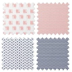Bacati - Olivia Coral/Navy Muslin Buck/Feathers/Triangles Swaddling Blankets Set Of 4 7 Bacati - Olivia Coral/Navy Muslin Buck/Feathers/Triangles Swaddling Blankets Set Of 4 -Nursery Nest Deals Store GUEST d555310c 0a9a 41ab 9c30 dd5c7fa04bf4