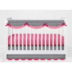 Bacati - Owls In The Woods Pink Fuschia Gray 10 Pc Crib Bedding Set With Long Rail Guard Cover 20 Bacati - Owls In The Woods Pink Fuschia Gray 10 Pc Crib Bedding Set With Long Rail Guard Cover -Nursery Nest Deals Store GUEST d5f5c092 8db6 4e50 bd8b a3e145e893d5