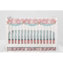 Bacati - Paisley Sophia Coral Aqua 10 Pc Crib Bedding Set With Long Rail Guard Cover -Nursery Nest Deals Store GUEST d7051f1c ecc3 4177 b962 fc0e1137778d