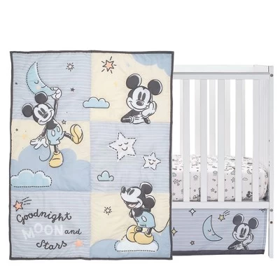 Lambs & Ivy Disney Baby Moonlight Mickey Mouse 3-Piece Nursery Crib Bedding Set 1 Lambs & Ivy Disney Baby Moonlight Mickey Mouse 3-Piece Nursery Crib Bedding Set