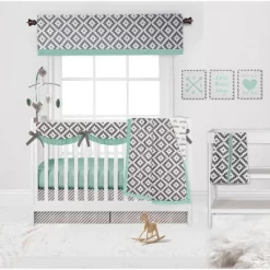 Bacati - Love Grey/Mint Musical Mobile -Nursery Nest Deals Store GUEST d7e5633b f386 4986 af9c 951a759a426e