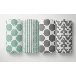 Bacati - Ikat Dots Stripes Mint Grey Muslin Neutral 10 Pc Crib Set With Wall Hangings & Mobile 9 Bacati - Ikat Dots Stripes Mint Grey Muslin Neutral 10 Pc Crib Set With Wall Hangings & Mobile -Nursery Nest Deals Store GUEST d8888aab 8682 44eb b2e4 88ebcd7b0311
