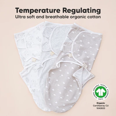 3pk Soothe Zippy Baby Swaddles 0-3 Months, Newborn Sleep Sacks, Zipper Swaddle, Wearable Swaddle Blanket 4 3pk Soothe Zippy Baby Swaddles 0-3 Months, Newborn Sleep Sacks, Zipper Swaddle, Wearable Swaddle Blanket - Image 4