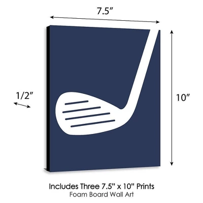 Big Dot Of Happiness Par-Tee Time - Golf - Sports Nursery Wall Art, Kids Room Decor & Game Room Home Decor - 7.5 X 10 Inches - Set Of 3 Prints 3 Big Dot Of Happiness Par-Tee Time - Golf - Sports Nursery Wall Art, Kids Room Decor & Game Room Home Decor - 7.5 X 10 Inches - Set Of 3 Prints - Image 3