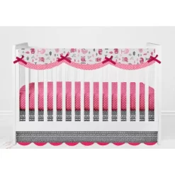 Bacati - Owls In The Woods Pink Fuschia Gray 10 Pc Crib Bedding Set With Long Rail Guard Cover 19 Bacati - Owls In The Woods Pink Fuschia Gray 10 Pc Crib Bedding Set With Long Rail Guard Cover -Nursery Nest Deals Store GUEST e0001118 2017 4459 9fdd 8db2d3bbade2