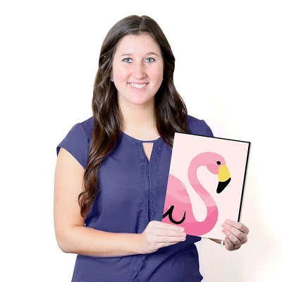 Big Dot Of Happiness Pink Flamingo - Tropical Summer Nursery Wall Art, Kids Room Decor & Home Decor - Gift Ideas - 7.5 X 10 Inches - Set Of 3 Prints 4 Big Dot Of Happiness Pink Flamingo - Tropical Summer Nursery Wall Art, Kids Room Decor & Home Decor - Gift Ideas - 7.5 X 10 Inches - Set Of 3 Prints - Image 4