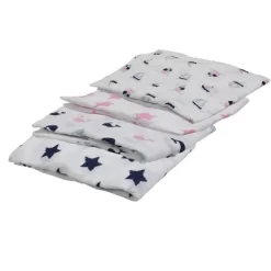 Bacati - Little Sailor Blue/Navy/Pink Girls Muslin Swaddling Blankets Set Of 4 6 Bacati - Little Sailor Blue/Navy/Pink Girls Muslin Swaddling Blankets Set Of 4 -Nursery Nest Deals Store GUEST e563865a 540e 425d a329 d96efe9633e0