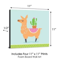 Big Dot Of Happiness Whole Llama Fun - Kids Room, Nursery Decor And Home Decor - 11 X 11 Inches Nursery Wall Art - Set Of 4 Prints For Baby's Room -Nursery Nest Deals Store GUEST e57d8c03 dca6 4119 909e 45a4822291dc