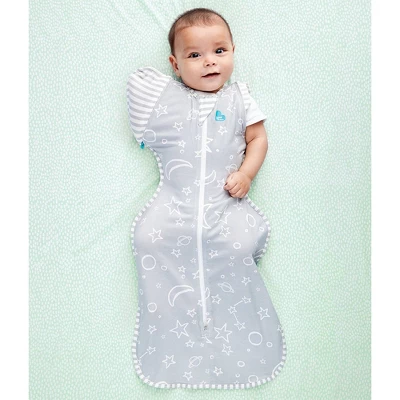 Love To Dream Swaddle Wrap - Moon And Stars Gray 1 Love To Dream Swaddle Wrap - Moon And Stars Gray