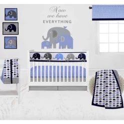 Bacati - Elephants Blue/Grey Musical Mobile -Nursery Nest Deals Store GUEST e934535a 7629 4459 8e6e e2af2d0dde76