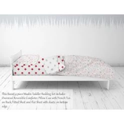 Bacati - Baseball Red/Gray Muslin 4 Pc Toddler Bedding Set -Nursery Nest Deals Store GUEST ea11c16a baf7 4cad 9591 b54f4a1e1a86
