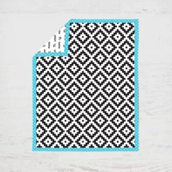 Bacati - Love Aztec Print Black Turquoise 10 Pc Crib Bedding Set With Long Rail Guard Cover -Nursery Nest Deals Store GUEST ea68f201 b6b3 40ef a603 bdee8b12947a