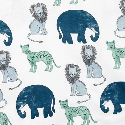 Little Planet By Carter's Crib Sheet - Blue Animal 2 Little Planet By Carter's Crib Sheet - Blue Animal - Image 2