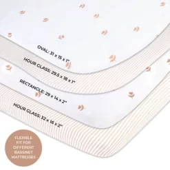 Ely's & Co. Baby Fitted Sheet 100% Combed Jersey Cotton Mauve Tulip + Stripes 10 Ely's & Co. Baby Fitted Sheet 100% Combed Jersey Cotton Mauve Tulip + Stripes -Nursery Nest Deals Store GUEST eb71f899 ef2b 4b66 9699 5c20ed87182f