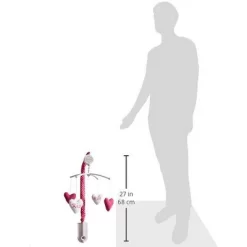 Bacati - Love Black/Fuschia Musical Mobile