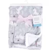 Hudson Baby Infant Girl Plush Blanket With Faux Shearling Back, Whimsical Unicorn, One Size