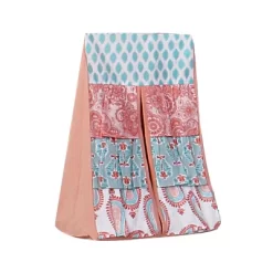 Bacati - Paisley Sophia Coral Aqua 10 Pc Crib Bedding Set With 2 Crib Fitted Sheets -Nursery Nest Deals Store GUEST ef853833 bf40 4e9a 8d32 beb31b0aabb8 1