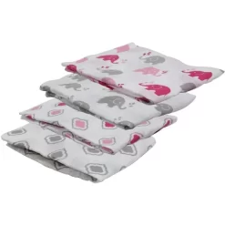 Bacati - Elephants Pink/Gray Muslin Swaddling Blankets Set Of 4 -Nursery Nest Deals Store GUEST f1e4c0cb cec7 428b a236 0da9be09c92d