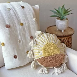 Crane Baby Embroidered Round Throw Pillow - Sunshine -Nursery Nest Deals Store GUEST f299aba0 7f97 4cee 8c15 30adb5b99686
