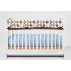 Bacati - Mod Sports Blue Orange Chocolate 6 Pc Crib Bedding Set With Long Rail Guard Cover -Nursery Nest Deals Store GUEST f2de8baa ff4d 4eba 8296 b57f34cc5060