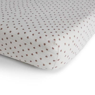 Mushie Extra Soft Muslin Crib Fitted Sheet 13 Mushie Extra Soft Muslin Crib Fitted Sheet - Image 13