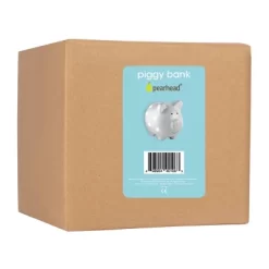 Pearhead Ceramic Piggy Bank - Gray With White Polka Dots -Nursery Nest Deals Store GUEST f6f55241 d72e 4503 9cdf 746ee5594c36