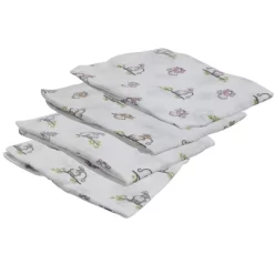 Bacati - Happy Monkeys Pink/Lilac/Gray Girls Muslin Swaddling Blankets Set Of 4 6 Bacati - Happy Monkeys Pink/Lilac/Gray Girls Muslin Swaddling Blankets Set Of 4 -Nursery Nest Deals Store GUEST f71ca53e 9150 4886 acf8 38931fbf86fb