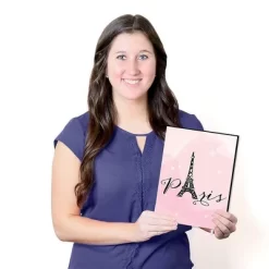 Big Dot Of Happiness Paris, Ooh La La - Baby Girl Nursery Wall Art, Kids Room Decor And Eiffel Tower Home Decor - 7.5 X 10 Inches - Set Of 3 Prints -Nursery Nest Deals Store GUEST f78d13c6 b214 4967 b8cd dbdb1521f12c