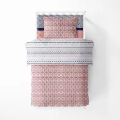 Bacati - Olivia Coral Navy 3 Pc Toddler Bedding Sheet Set 10 Bacati - Olivia Coral Navy 3 Pc Toddler Bedding Sheet Set -Nursery Nest Deals Store GUEST fd552602 0520 4f83 baee 01b2cb939b48 1