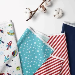 Bacati - Airspace Aqua Navy Green Red 6 Pc Crib Bedding Set With Long Rail Guard Cover -Nursery Nest Deals Store GUEST fd898774 76e0 4365 8b0a ff23d52b78c8