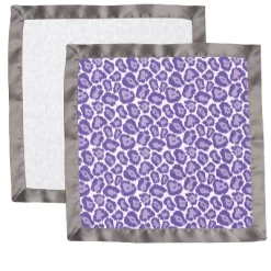 Bacati - Ikat Lilac/Gray Dots/Leopard Muslin 2 Pc Security Blankets -Nursery Nest Deals Store GUEST fdec6d80 75c4 4f3d a562 f77db6ff86c5