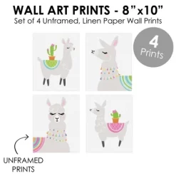 Big Dot Of Happiness Whole Llama Fun - Unframed Llama Fiesta Nursery And Kids Room Linen Paper Wall Art - Set Of 4 - Artisms - 8 X 10 Inches 7 Big Dot Of Happiness Whole Llama Fun - Unframed Llama Fiesta Nursery And Kids Room Linen Paper Wall Art - Set Of 4 - Artisms - 8 X 10 Inches -Nursery Nest Deals Store GUEST fffef6f3 8dba 4ab7 9adf 411b6999fe5d